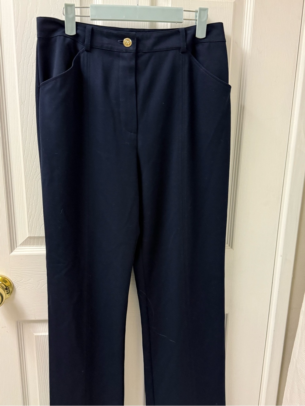 St John Collection by Marie Gray Pants High Rise 10 Navy Blue 29 x 31 Career